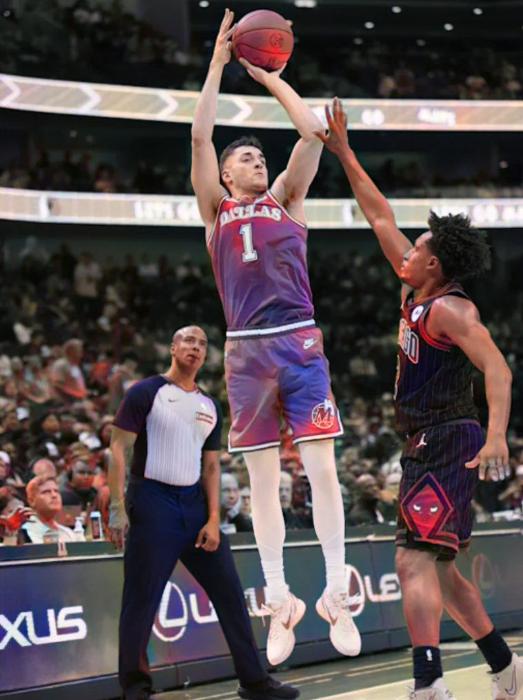 Mavericks Torch Bulls 149-128 in Dallas as John Poulakidas Explodes for 28 Points and 8 Threes